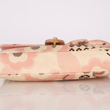 Rare Chanel 2005 Satin Camellia Classic Flap