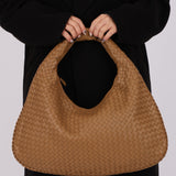 Bottega Veneta Caramel Medium Intreccciato Hobo