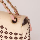 Rare Chanel 2005 Satin Camellia Classic Flap