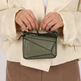 Loewe Matcha Leather Nano Puzzle