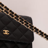 Chanel 2021 Caviar Mini Wallet on Chain