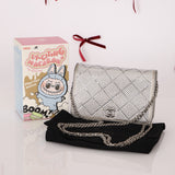 Chanel 2022 Crystal Studded Wallet on Chain