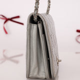 Chanel 2022 Crystal Studded Wallet on Chain