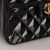 Vintage Chanel 24K GP Patent Kelly Top Handle