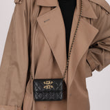Chanel 2022 CC on CC Sheepskin Card Holder on Chain