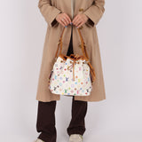 Limited Edition Louis Vuitton x Takashi Murakami White Multicolor Petit Noe