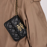 Chanel 2022 CC on CC Sheepskin Card Holder on Chain