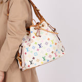 Limited Edition Louis Vuitton x Takashi Murakami White Multicolor Petit Noe