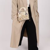 Limited Edition Dior Satin Beaded Pearl Mini Lady