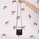 Rare Chanel Lambskin Double-Sided Top Handle Basket Vanity Crossbody