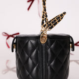 Rare Chanel Lambskin Double-Sided Top Handle Basket Vanity Crossbody