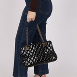 Chanel 2015 Patent CC Eyelet Tote