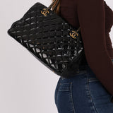 Chanel 2015 Patent CC Eyelet Tote