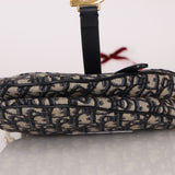 Dior Oblique Mini Saddle w/ Embellished Strap