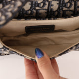 Dior Oblique Mini Saddle w/ Embellished Strap
