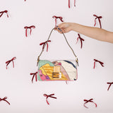 Limited Edition Fendi 1997 Pop-Art Beaded Sequin Snakeskin Baguette