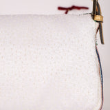 Limited Edition Fendi 1997 Pop-Art Beaded Sequin Snakeskin Baguette