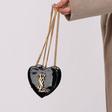 Saint Laurent Patent Love Heart Mini Crossbody