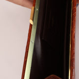 Saint Laurent Croc Embossed Midnight East West Clutch