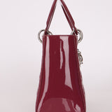 Dior 2012 Berry Mauve Patent Cannage Medium Lady Dior