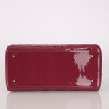 Dior 2012 Berry Mauve Patent Cannage Medium Lady Dior