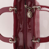 Dior 2012 Berry Mauve Patent Cannage Medium Lady Dior