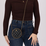 Chanel 2020 Lambskin Chain Around Round Crossbody
