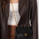 Rare Chanel 1990 Lambskin Bijoux Mini Square Flap 24k GP
