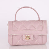 Rare Chanel 2004 Calfskin Wildstitch Mini Kelly