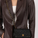 Chanel 1989 Lambskin Turnlock Full Flap 24k GP