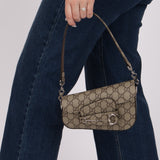 Gucci x Billie Eilish 1955 Coated Canvas Asymmetrical Horsebit Mini Shoulder Bag on Chain