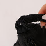 Prada Nylon Beaded Logo Tassel Hobo