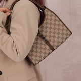 Gucci Monogram Chocolate Bardot