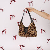 Fendi Ponyhair Jaguar Print Shoulder Bag