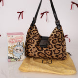 Fendi Ponyhair Jaguar Print Shoulder Bag