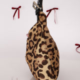 Fendi Ponyhair Jaguar Print Shoulder Bag