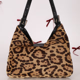 Fendi Ponyhair Jaguar Print Shoulder Bag
