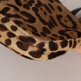 Fendi Ponyhair Jaguar Print Shoulder Bag