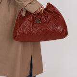 Chanel 2012 Aged Caviar Elastic CC Hobo