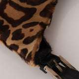 Fendi Ponyhair Jaguar Print Shoulder Bag
