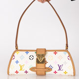 Limited Edition Louis Vuitton x Takashi Murakami Monogram Multicolor Shirley Pochette