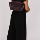 Bottega Veneta Prune Maxi Intrecciato Arco Flap