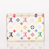 Limited Edition Louis Vuitton x Takashi Murakami Monogram Multicolor Blanc Cardholder
