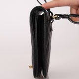 Chanel 1989 24K GP Caviar Turnlock Flap Waist Bag
