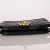 Chanel 1989 24K GP Caviar Turnlock Flap Waist Bag
