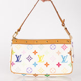 Limited Edition Louis Vuitton x Takashi Murakami Blanc Multicolor Pochette