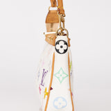 Limited Edition Louis Vuitton x Takashi Murakami Blanc Multicolor Pochette
