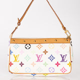 Limited Edition Louis Vuitton x Takashi Murakami Blanc Multicolor Pochette