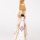 Limited Edition Louis Vuitton x Takashi Murakami Blanc Multicolor Pochette
