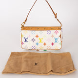 Limited Edition Louis Vuitton x Takashi Murakami Blanc Multicolor Pochette